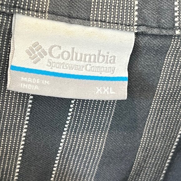 Columbia Men Size XXL Shoals Point Short Sleeve Shirt Snap Button Up Shirt - Picture 7 of 8